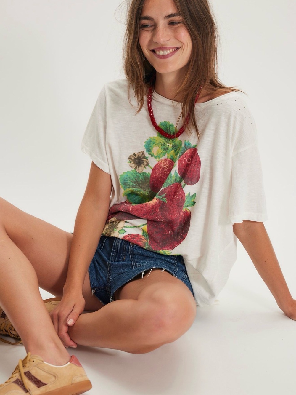 SOLD OUT Magnolia Pearl Strawberry Blooms Tee